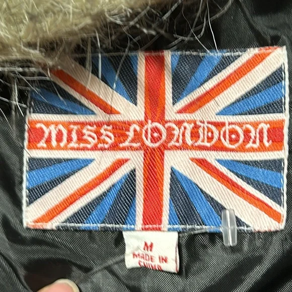Miss London Faux Fur Leather SidesSleeveless‎ Lined Vest Jacket Coat / Size M - Picture 7 of 8